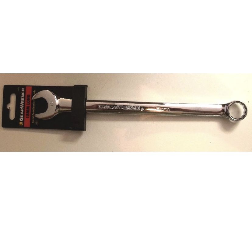 GearWrench 81675 18mm Long Pattern Combination Wrench