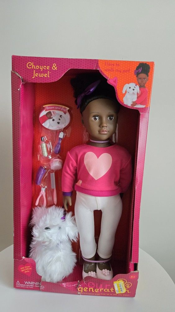 Our Generation Doll Choyce & Jewel 18 Inch Doll New