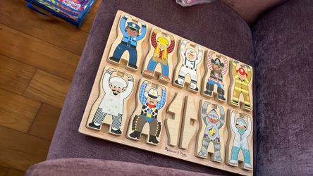 Melissa & Doug Stacking Wooden Chunky Puzzle