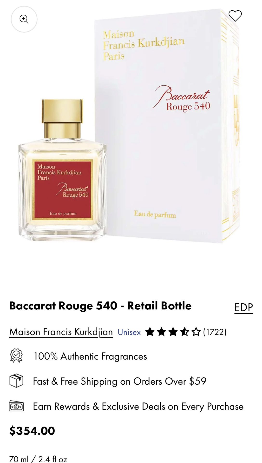 Baccarat Rouge 540