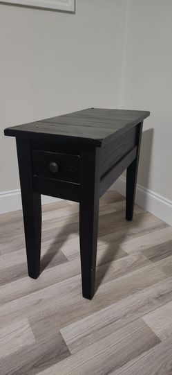 Black side table