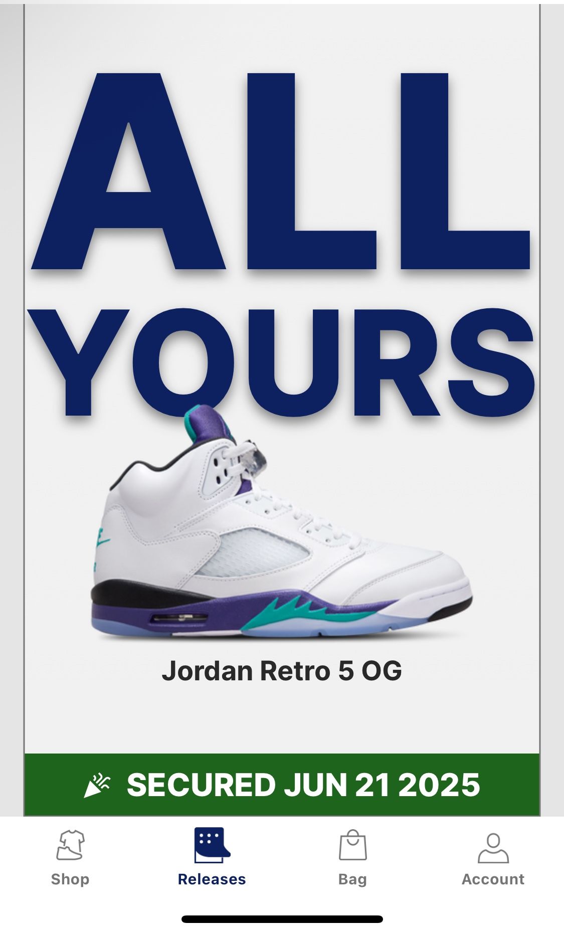 Air Jordan Retro 5 Grape