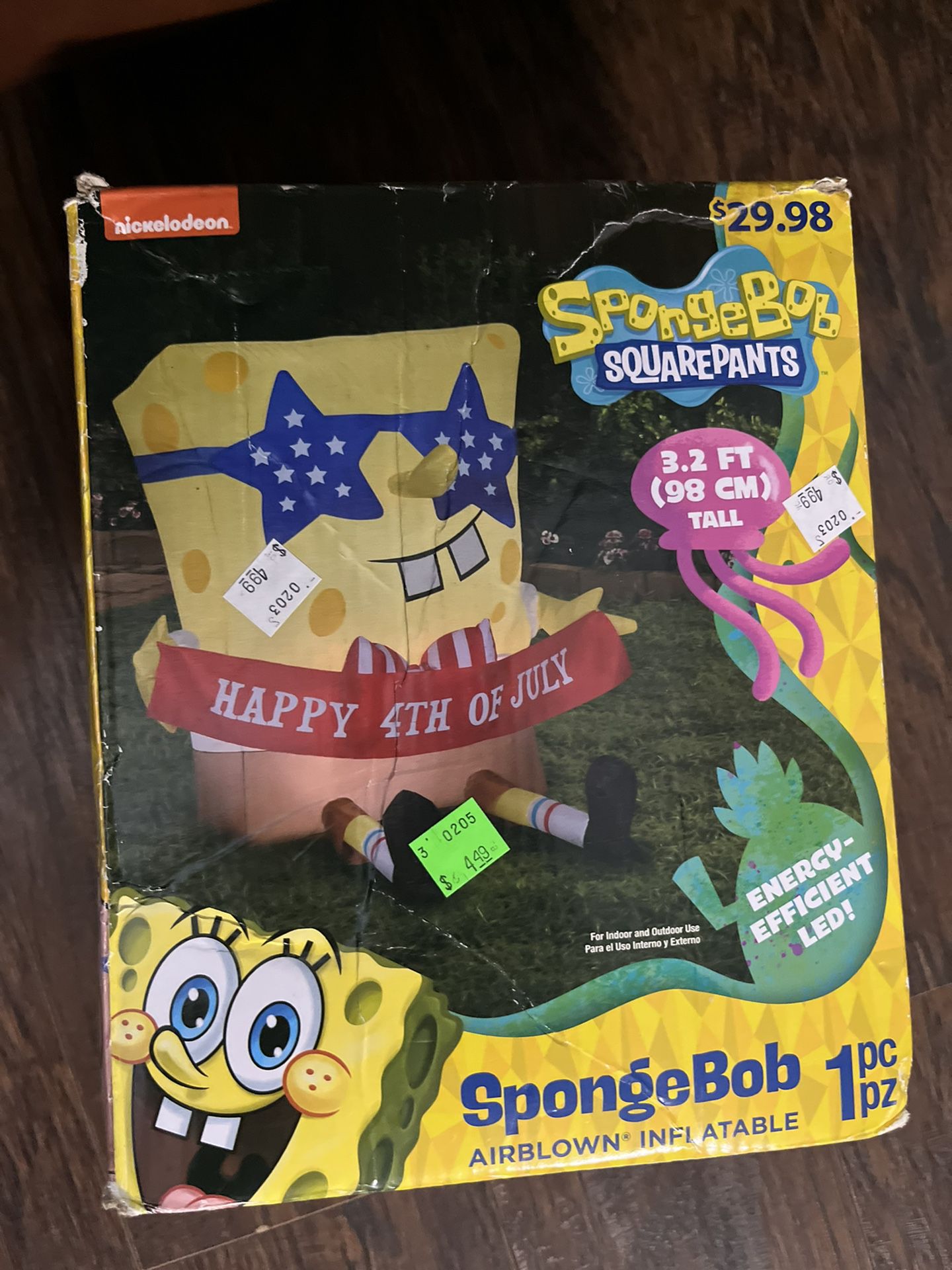 SpongeBob 4th of July inflatable Nickelodeon sponge bob squarepants nick