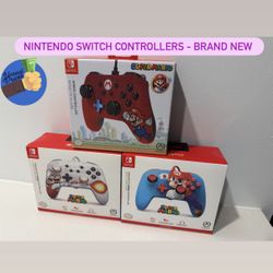 Nintendo Switch Wired Controllers – Brand New & Sealed (Super Mario Edition) 🎮