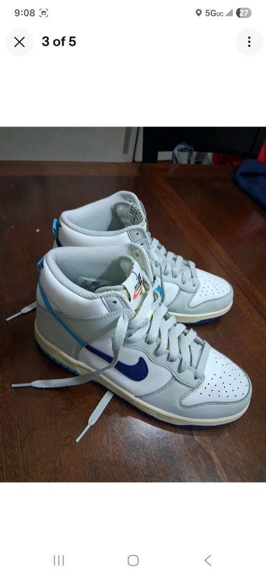 Nike Dunk High Split 'Grey Blue'
size 7Y