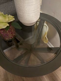 Grey end table