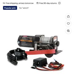 Hyper Tough 2500lbs Electric ATV Winch