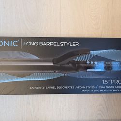 Bio Ionic Long Barrel Styler, Curling Iron 1.5 Inch