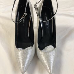 High Heel Glitter Pumps Size: 8.5