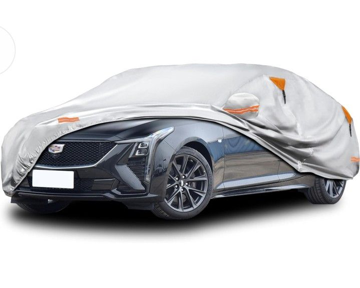 Sedan Car Cover Waterproof All Weather for Automobiles,100% Waterproof Outdoor Car Covers‎，202 x 72 x 59 inches