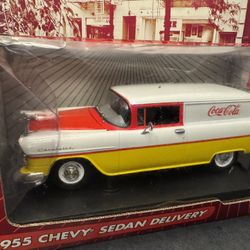 1:18 Scale 1955 Chevrolet Coca Cola Sedan Delivery. Diecast Car. New Unopened.