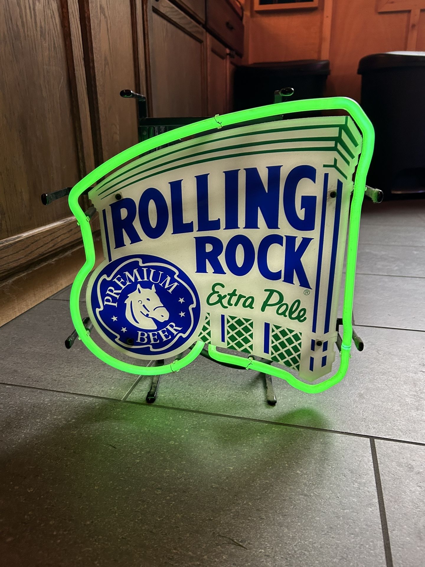Rolling Rock Neon Beer Sign
