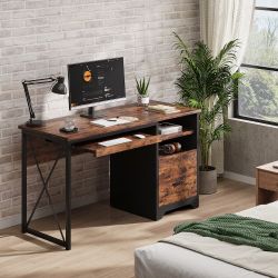 Office Desk With Drawer & Keyboard Tray