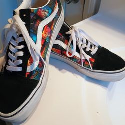 Stranger Things Custom Vans ( Comes With Key Chain)