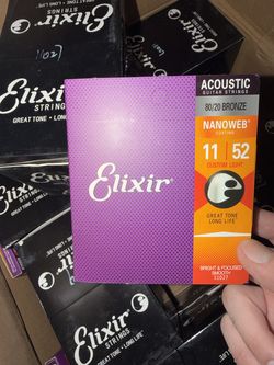 Elixir Guitar Strings – 80/20 Bronze 11-52 – 240 Packs