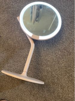 LED Makeup Mirror with Stand – Adjustable & Lighted