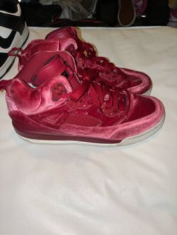 75$ Jordan Spizike Red Velvet High-Top Sneakers