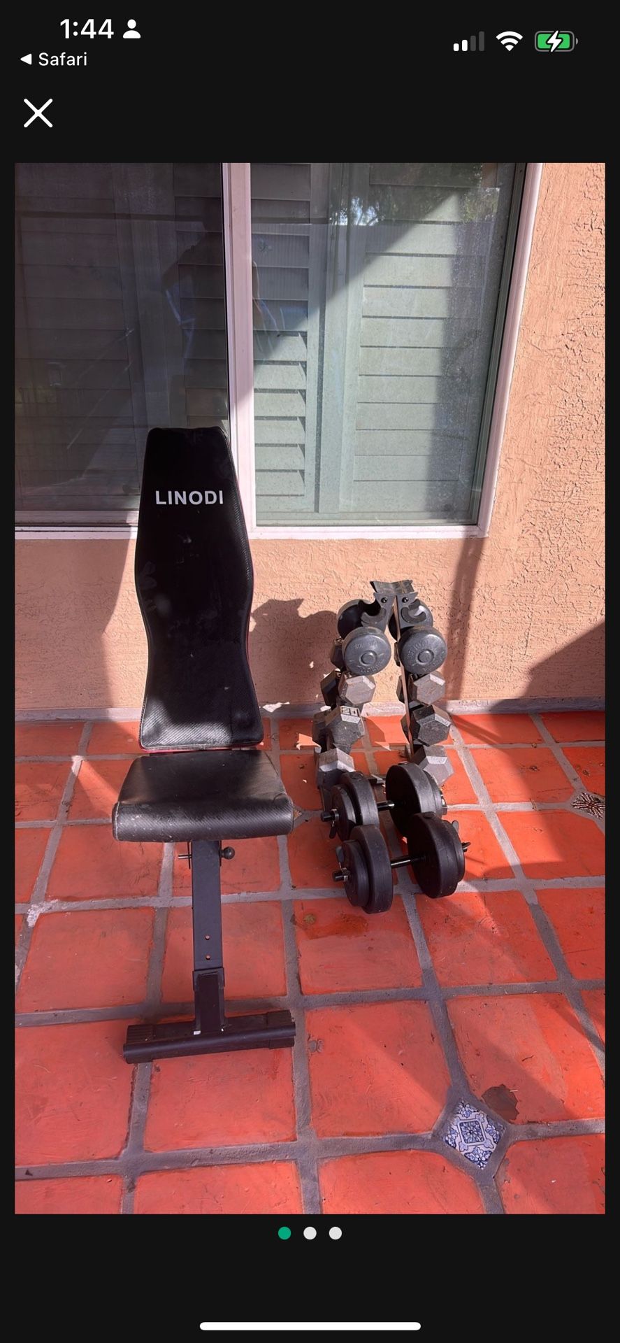 Weight Set with bench