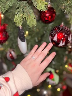 14K White Gold Lab Created Diamond Ring — 1.00 CTW — GSI Report