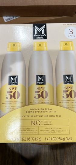 Member's Mark SPF 50 Sunscreen Spray 3-Pack