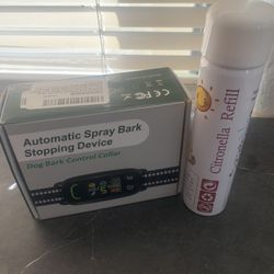 Automatic Spray Bark Collar Wth Citronella Refill 