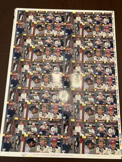 NASCAR Champions - Rare 4 Uncut Sheet Of The Press!