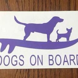 DOGS ON BOARD Decal