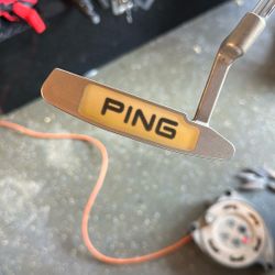 Ping Anser i Isopur 2 Plumbers-Neck 34" Putter Golf Club Karsten w/ Headcover