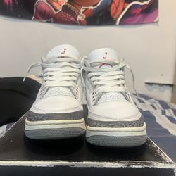  READ DESCRIPTION Jordan 3 White Cement Reimagined Sz9
