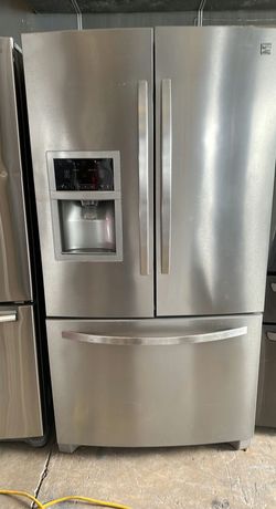Stainless Steel French Door Fridge with Ice Maker