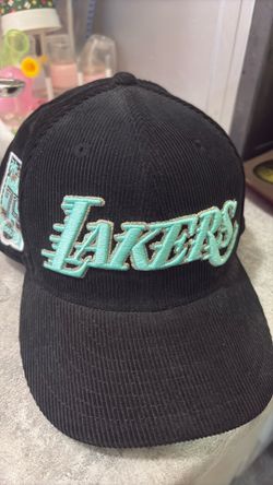Suede Torquise Lakers Hat