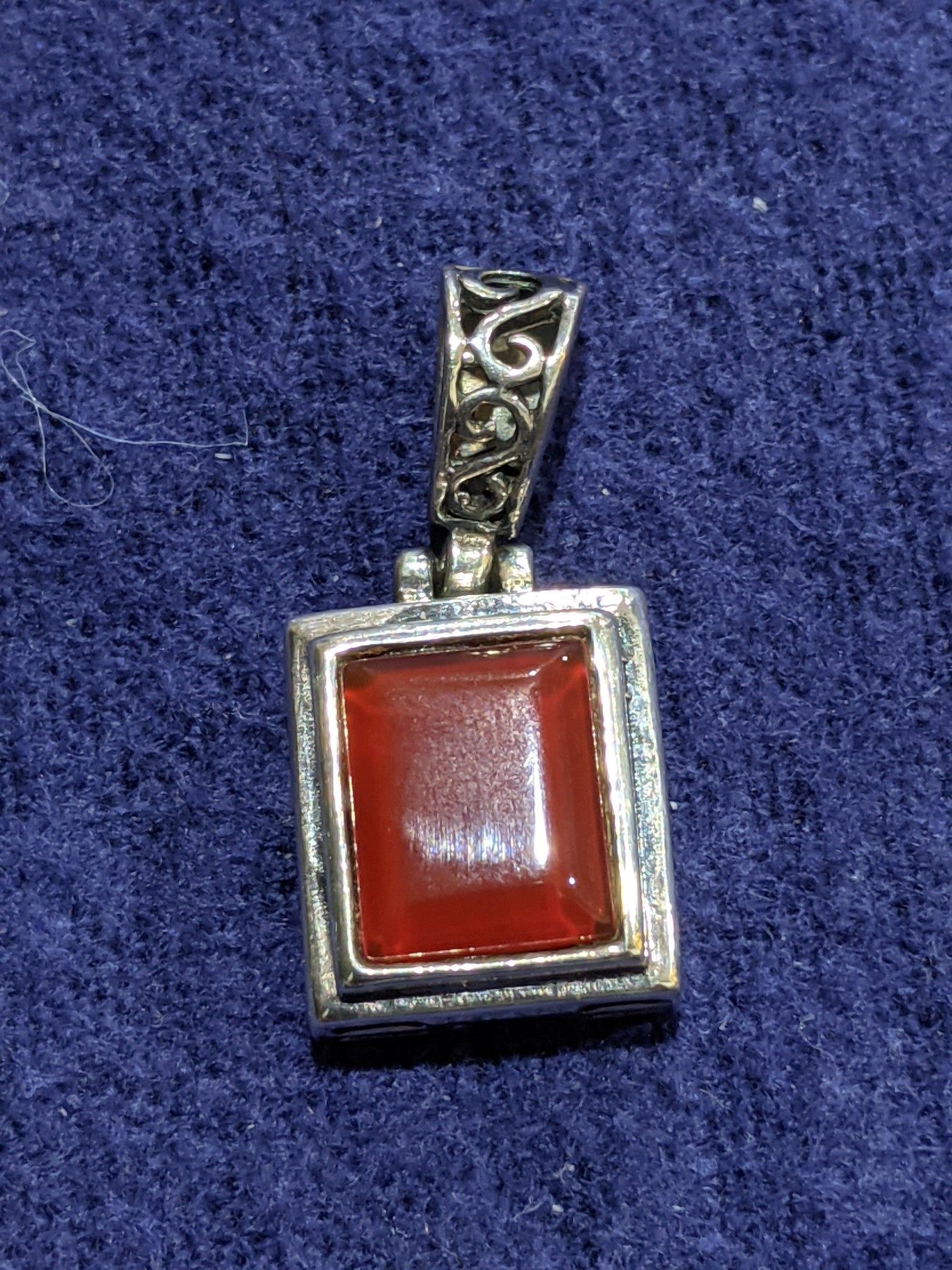 Sterling Silver Carnelian pendent