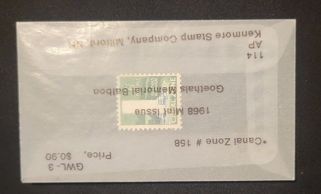Cabal Zone Geothals Nemorial Balboa Stamp Mint