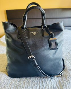 PRADA TOTE LEATHER HAND & SHOULDER BAG - Brand New …never Used.
