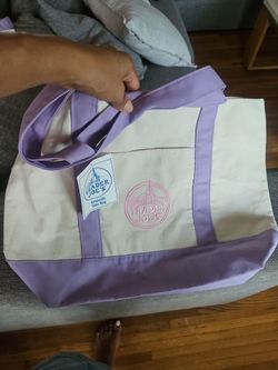 Trader Joe's Lavender  Large  reusable Tote bag