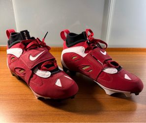 Nike Football Cleats Red and White