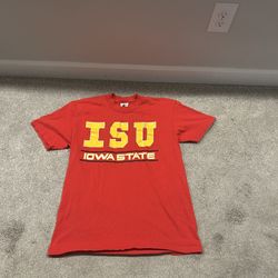 Red Iowa State Tee Shirt Size Large