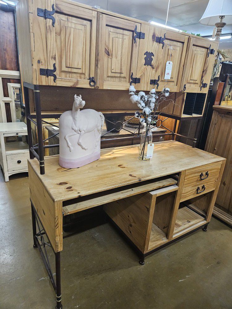 Desk W/Hutch Top Rustic Located at Bell Road & 28th street.   Another Time Around Furniture 