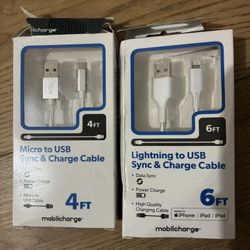 Charging Cable Bundle Deal – Micro USB + Lightning (New)