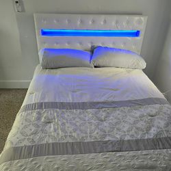 FULL BED FRAME WITH LED LIGHT ✅️ MATTRESS IS NOT INCLUDED 