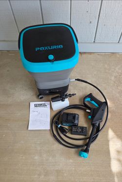 Folding cordless electric pressure washer