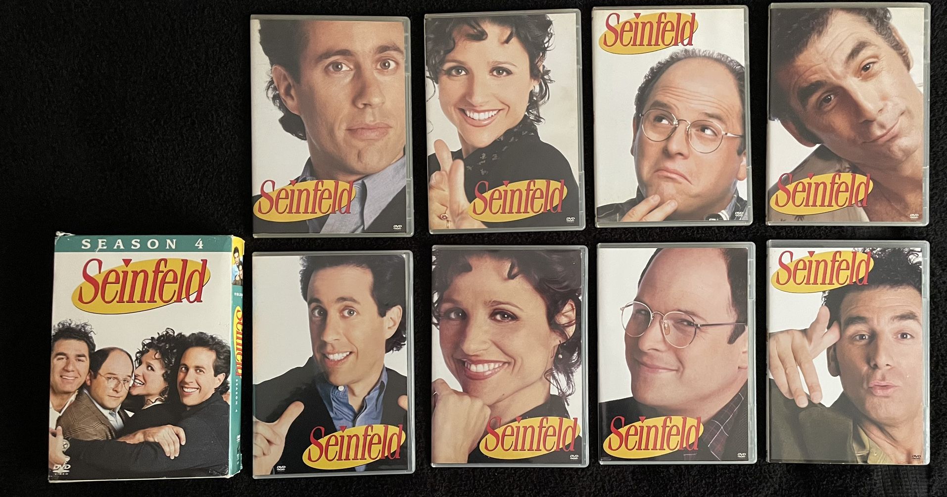 Seinfeld: Season 3. 4 Disc set. 22 Ep. & Season 4. 4 Disc set. 24 Ep.