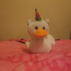 Rainbow Duck Stuffed Animal 