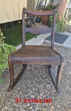 Vintage Wooden Rocking Chair