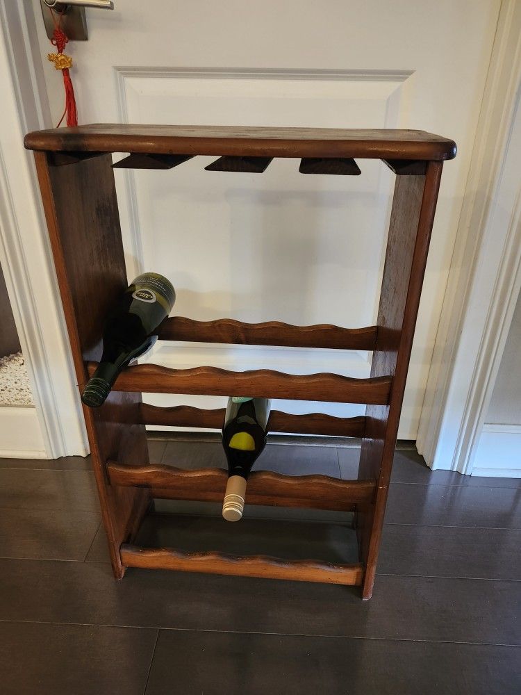 Vintage Real Wood 75 Year Old Wine Rack Or Shoe Rack
