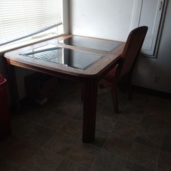 Glass And Wood Kitchen Table And Chairs