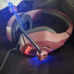 Multi-color Light Up Gamer Headset