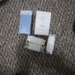 2 Dimmers , 1 Sensor Switch & 3 Switches