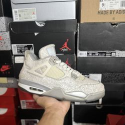Jordan Laser 4s size 12 USED But Clean 