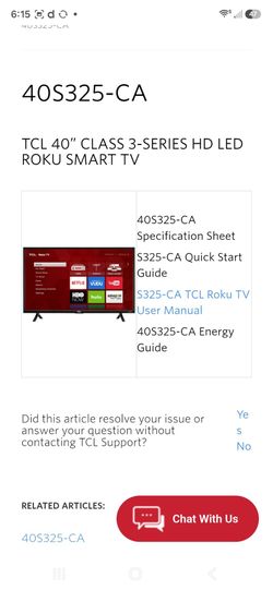 TCL Roku Smart TV with Remote